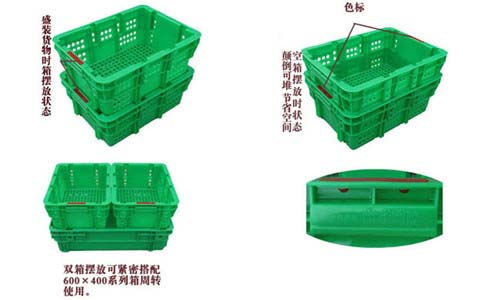 本溪塑料物流箱种类,错位塑料筐-沈阳兴隆瑞